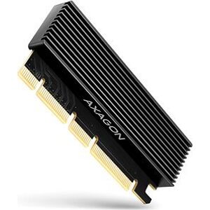 AXAGON PCEM2-XS, 1× internal M.2 NVMe slot, PCIe X16 / X8 / X4 card w. passive alu heatsink