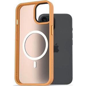 AlzaGuard Matte Case Compatible with MagSafe pre iPhone 15 žltý