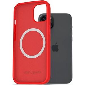 AlzaGuard Silicone Case Compatible with Magsafe iPhone 15 Plus červený