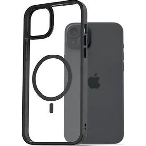 AlzaGuard Clear TPU Case Compatible with Magsafe na iPhone 15 Plus čierny