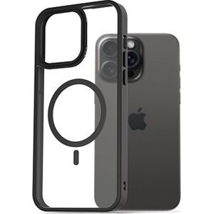 AlzaGuard Clear TPU Case Compatible with Magsafe na iPhone 15 Pro Max čierny