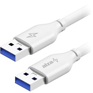 AlzaPower Core USB-A (M) to USB-A (M) 3.0, 1 m biely