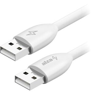 AlzaPower Core USB-A (M) to USB-A (M) 2.0, 1 m biely