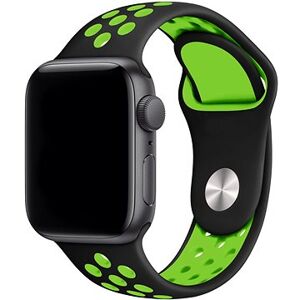 Eternico Sporty na Apple Watch 42 mm/44 mm/45 mm Vibrant Green and Black