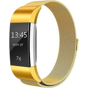 BStrap Milanese na Fitbit Charge 2 gold, veľkosť M