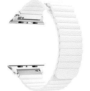 BStrap Leather Loop na Apple Watch 38 mm/40 mm/41 mm, White