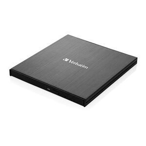 VERBATIM Externá CD/DVD Slimline vypaľovačka USB-C, čierna