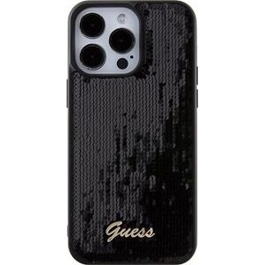 Guess Sequin Script Logo Zadný Kryt pre iPhone 15 Pro Max Black