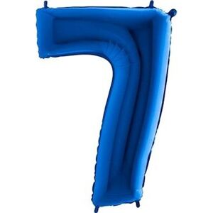Balón fóliový číslica modrá – blue 102 cm – 7