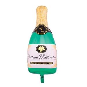 Balónek fóliová fľaša šampanského – champagne – Silvestr – Happy New Year – 84 cm