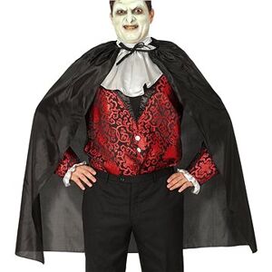 Kostým – Čierny plášť Vampír – Drakula – Upír – Halloween – 130 cm