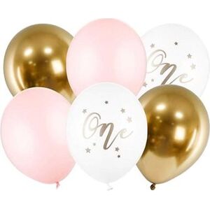Súprava latexových balónikov - 1. narodeniny – dievča – 6 ks – 30 cm