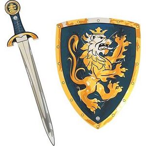 Liontouch Rytiersky set, modrý – Meč a štít