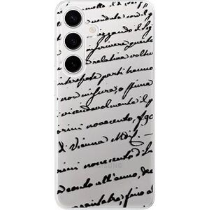 iSaprio Handwriting 01 - black - Samsung Galaxy S24