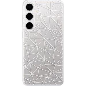 iSaprio Abstract Triangles 03 – white – Samsung Galaxy S24+