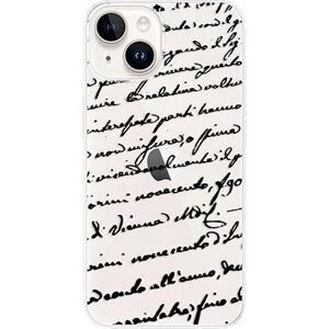 iSaprio Handwriting 01 pro black pro iPhone 15 Plus