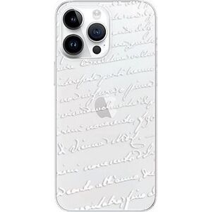 iSaprio Handwriting 01 white pre iPhone 15 Pro Max