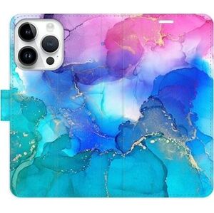 iSaprio flip pouzdro BluePink Paint pro iPhone 15 Pro