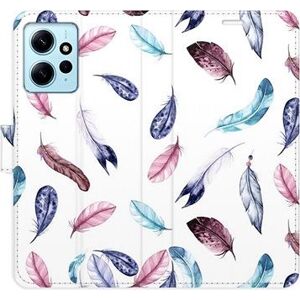 iSaprio flip pouzdro Colorful Feathers pro Xiaomi Redmi Note 12 5G