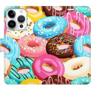 iSaprio flip pouzdro Donuts Pattern 02 pro iPhone 15 Pro