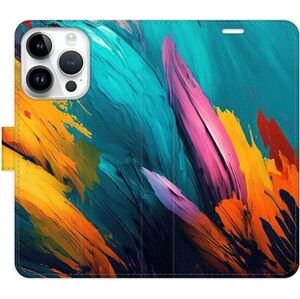 iSaprio flip pouzdro Orange Paint 02 pro iPhone 15 Pro