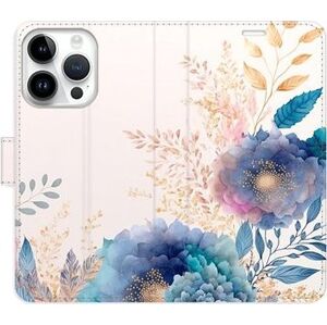 iSaprio flip pouzdro Ornamental Flowers 03 pro iPhone 15 Pro