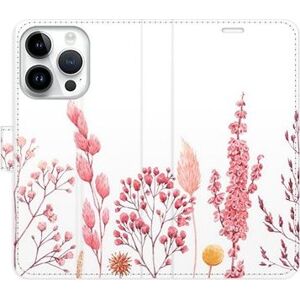 iSaprio flip pouzdro Pink Flowers 03 pro iPhone 15 Pro