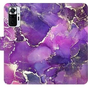 iSaprio flip pouzdro Purple Marble pro Xiaomi Redmi Note 10 Pro