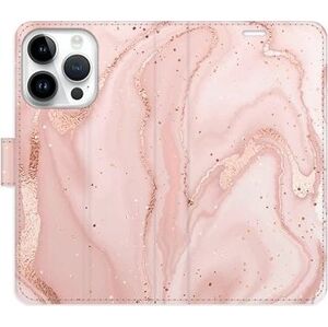 iSaprio flip puzdro RoseGold Marble pre iPhone 15 Pro