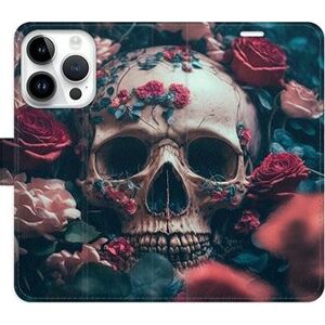 iSaprio flip puzdro Skull in Roses 02 pre iPhone 15 Pro