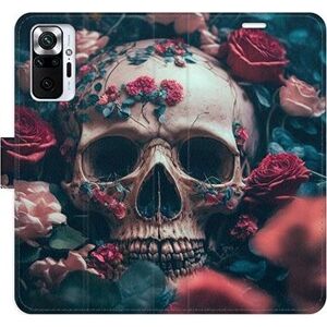 iSaprio flip pouzdro Skull in Roses 02 pro Xiaomi Redmi Note 10 Pro