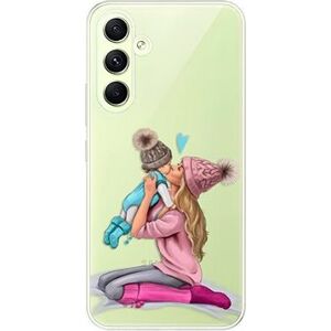 iSaprio Kissing Mom na Blond and Boy na Samsung Galaxy A54 5G