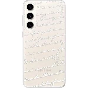 iSaprio Handwriting 01 pro white pro Samsung Galaxy S23+ 5G