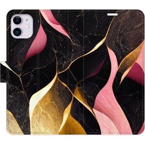 iSaprio flip puzdro Gold Pink Marble 02 pre iPhone 11