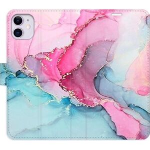 iSaprio flip puzdro PinkBlue Marble na iPhone 11