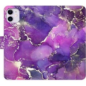 iSaprio flip puzdro Purple Marble pre iPhone 11