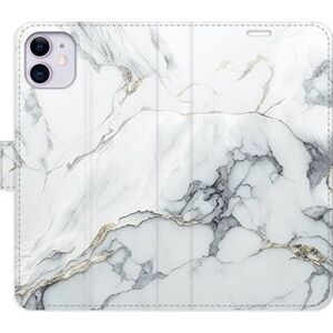 iSaprio flip puzdro SilverMarble 15 na iPhone 11