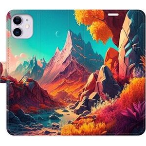 iSaprio flip puzdro Colorful Mountains na iPhone 11