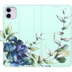 iSaprio flip puzdro Blue Flowers pre iPhone 11