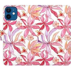 iSaprio flip puzdro Flower Pattern 10 pre iPhone 12 mini