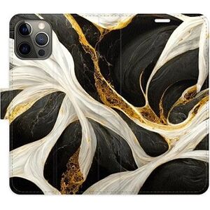 iSaprio flip puzdro BlackGold Marble pre iPhone 12/12 Pro