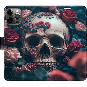 iSaprio flip puzdro Skull in Roses 02 pre iPhone 12/12 Pro