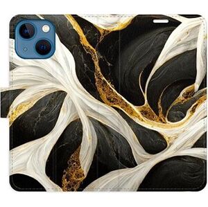 iSaprio flip puzdro BlackGold Marble pre iPhone 13 mini