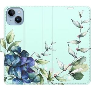 iSaprio flip puzdro Blue Flowers pre iPhone 14