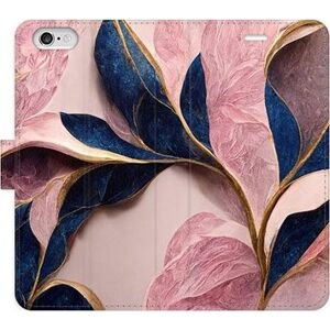 iSaprio flip puzdro Pink Leaves pre iPhone 6/6S