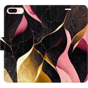 iSaprio flip puzdro Gold Pink Marble 02 pre iPhone 7 Plus