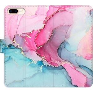 iSaprio flip puzdro PinkBlue Marble pre iPhone 7 Plus