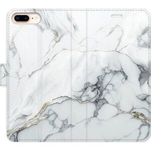 iSaprio flip puzdro SilverMarble 15 pre iPhone 7 Plus