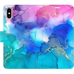 iSaprio flip puzdro BluePink Paint na iPhone X/XS