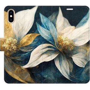 iSaprio flip puzdro Gold Flowers pre iPhone X/XS